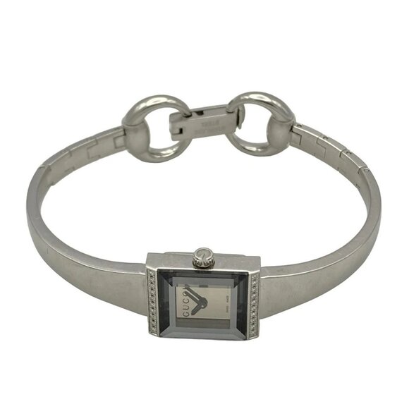 Auth GUCCI - 128.5 unclear Silver Women's Wrist Watch - Picture 2 of 6